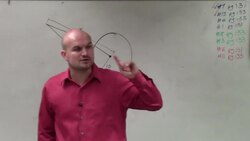 Given a point outside a circle and a tangent line determine the length from the point to center Instructional Video
