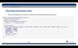 Complete Java SE 8 Developer Bootcamp - Chaining Constructors Instructional Video