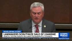 Lawmakers scrutinize the privacy implications of selling genetic testing service 23andMe News Clip