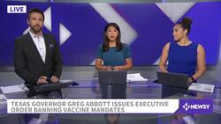 Texas Governor Orders Ban On Private Company Vaccine Mandate News Clip