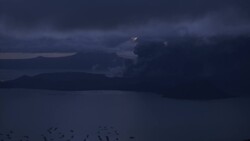 Daybreak as smoke, ash billows from Taal volcano Instructional Video