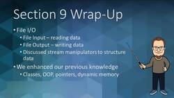 C++ Developer - Section Wrap-Up - File Input and Output Instructional Video