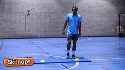 PE fitness circuit ideas › Flexibility & balance | Ski hops Instructional Video