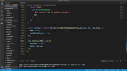Node.js API Masterclass with Express and MongoDB - Update & Delete Reviews Instructional Video