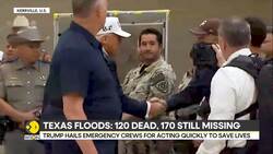 Texas floods: President Trump slams reporter's question on delayed war News Clip