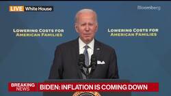 Biden Takes Credit for Inflation 'Coming Down' News Clip