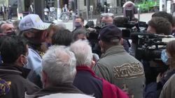 CLEAN : Protest in Paris against ban on wild animals in travelling circuses News Clip