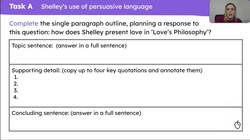 Analysing the poem 'Love's Philosophy' by Percy Bysshe Shelley Instructional Video