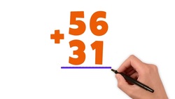 2-Digit Addition: What is 56 + 31? Instructional Video