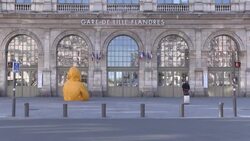 CLEAN : Deserted streets of Lille amid coronavirus confinement News Clip