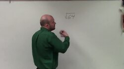 Evaluate the square root of a perfect square number ex 5, root(64) Instructional Video