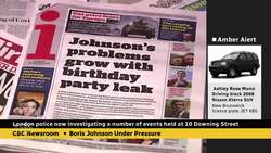 London police investigating events during lockdown at 10 Downing St. News Clip