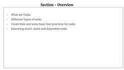 Snowflake - Build and Architect Data Pipelines Using AWS - Section Overview - Snowflake – Tasks and Query Scheduling Instructional Video
