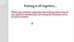 Combining Two Opposites Instructional Video