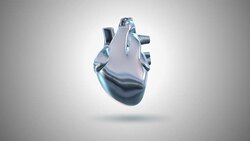 3D animation of a beating human heart (Loop 4k + Chroma key) Stock Footage