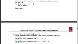 Java Interview Guide : 200+ Interview Questions and Answers - Variable Arguments Instructional Video