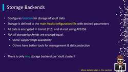 HashiCorp Certified - Vault Associate Course - Vault Components Instructional Video