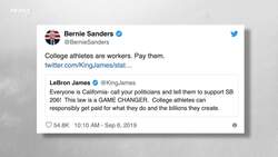 California Votes To Let College Athletes Turn Recognition Into Profit News Clip