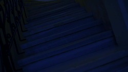 rotating old marble stairs Stock Footage