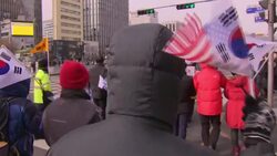 Anti-North Korea protesters near the Olympic stadium ahead of the opening ceremony of the Pyeongchang 2018 Winter Olympic News Clip