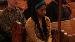 Meditation, sound immersion meet prayer in church Instructional Video