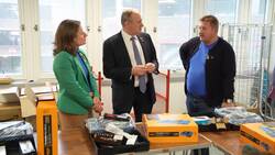 Sir Ed Davey visits Ukrainian Hub in Epsom News Clip