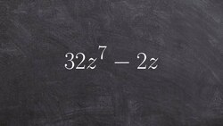 How to factor the GCF and then by difference of two squares Instructional Video