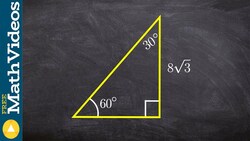 How to use special right triangles to determine the missing values of a triangle Instructional Video