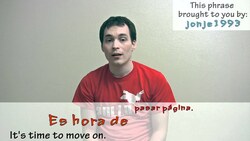 How to say"it's time to move on!" in Spanish (Día 69) Instructional Video