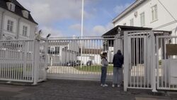 CLEAN : Images of the Russian embassy in Copenhagen as 15 diplomats are expelled News Clip