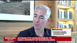 Pershing's Ackman Says SPAC Eyeing 150 Company 'Target Universe' News Clip