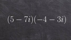 Tutorial - How do we multiply complex numbers ex 11, (5 - 7i)(-4 - 3i) Instructional Video