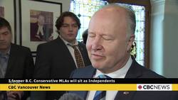 3 former Conservative MLAS will sit as Independents in B.C. Legislature News Clip