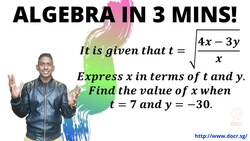 Express this Equation by another Variable! Instructional Video