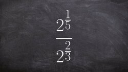 Learn how to divide two exponents with fractional powers Instructional Video