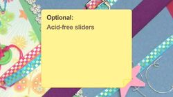 How to Use Ribbon Sliders for Scrapbooking Instructional Video