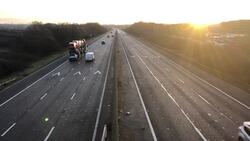 Quiet M4 motorway as third national lockdown begins in England News Clip