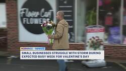 Small NJ businesses struggle with Valentine’s Day sales due to winter storm News Clip