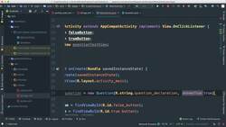 Comprehensive Android Developer Bootcamp - Creating Question Model Class Instructional Video