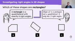 Know that a rectangle is a four-sided polygon with four right angles Instructional Video