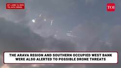 Galilee Panhandle Skies Ablaze As Israeli Forces Intercept Iranian Drone | Watch Dramatic Video News Clip
