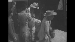 During First Indochina War, French military in Indochina (now Vietnam) return wounded Viet Minh POWs to Viet Minh News Clip