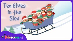 Ten Elves in the Sled | The Kiboomers | Kids Songs | Christmas Song for Kids | Christmas Songs Instructional Video