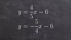 How to solve a system of equations of two perpendicular lines by graphing Instructional Video