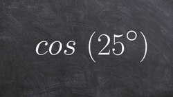 How to evaluate for cosine using a calculator in degrees Instructional Video