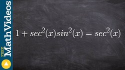 Using pythagorean identities to help me verify an identity Instructional Video