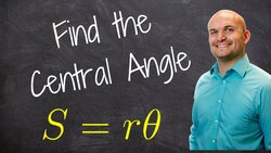 Find the central angle given the arc length and radius Instructional Video