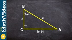 Use your trig identities to find the missing values of a triangle Instructional Video