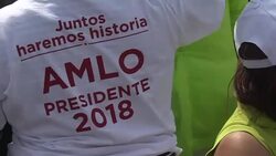 CLEAN : Supporters rally for Mexican candidate Lopez Obrador News Clip
