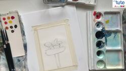 Silhouette Painting Tutorial: Creating a Sunset Nest with Birds Instructional Video